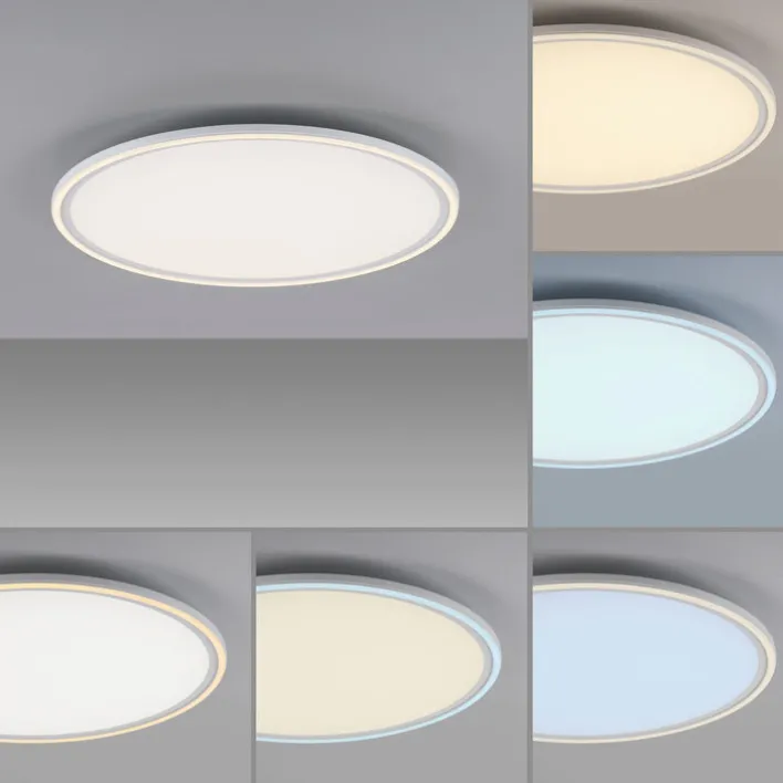 JUST LIGHT LED Deckenlampe EDGING 60 cm weiß