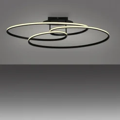 JUST LIGHT LED Deckenlampe LUMACA 81 x 30,5 cm schwarz