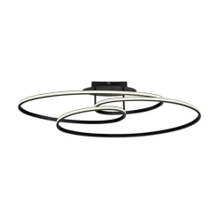 JUST LIGHT LED Deckenlampe LUMACA 81 x 30,5 cm schwarz