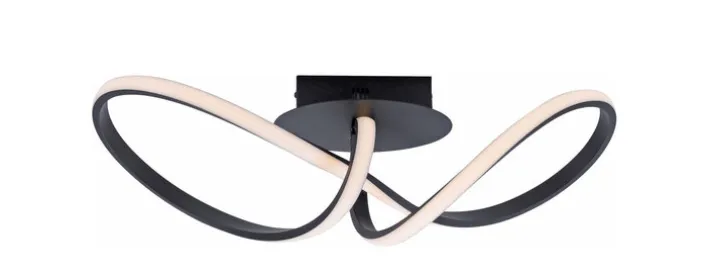 JUST LIGHT LED Deckenlampe MARIA 24,5 x 61 cm schwarz