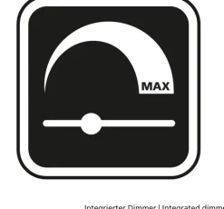 JUST LIGHT LED Deckenlampe MARIA 24,5 x 61 cm schwarz