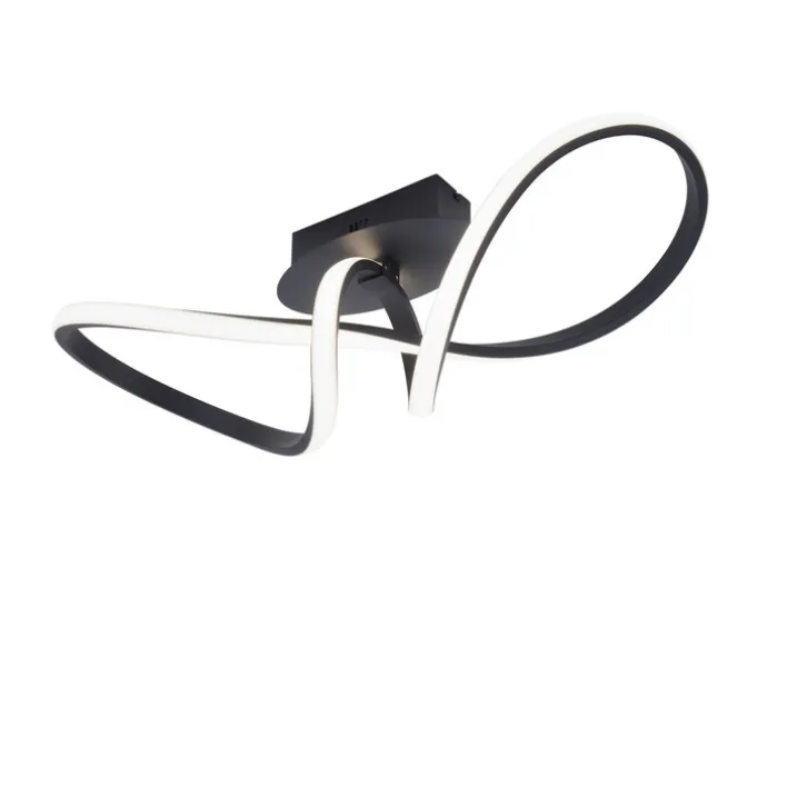 JUST LIGHT LED Deckenlampe MARIA 24,5 x 61 cm schwarz