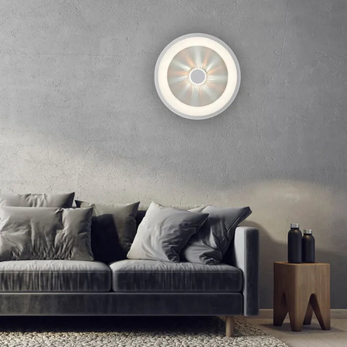 JUST LIGHT LED Deckenlampe VERTIGO 46 cm weiß