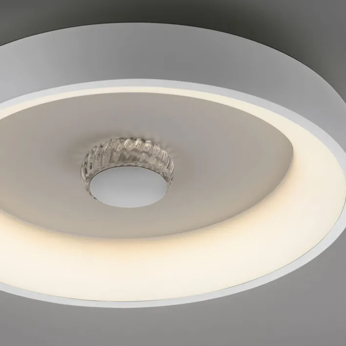 JUST LIGHT LED Deckenlampe VERTIGO 46 cm weiß