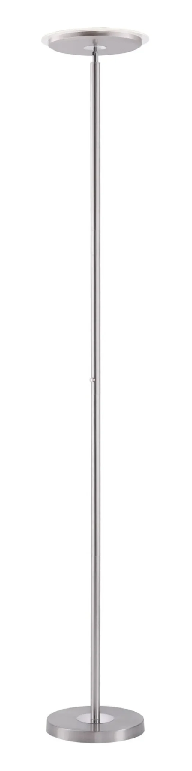 JUST LIGHT LED Stehlampe HANS 181 cm stahlfarbig