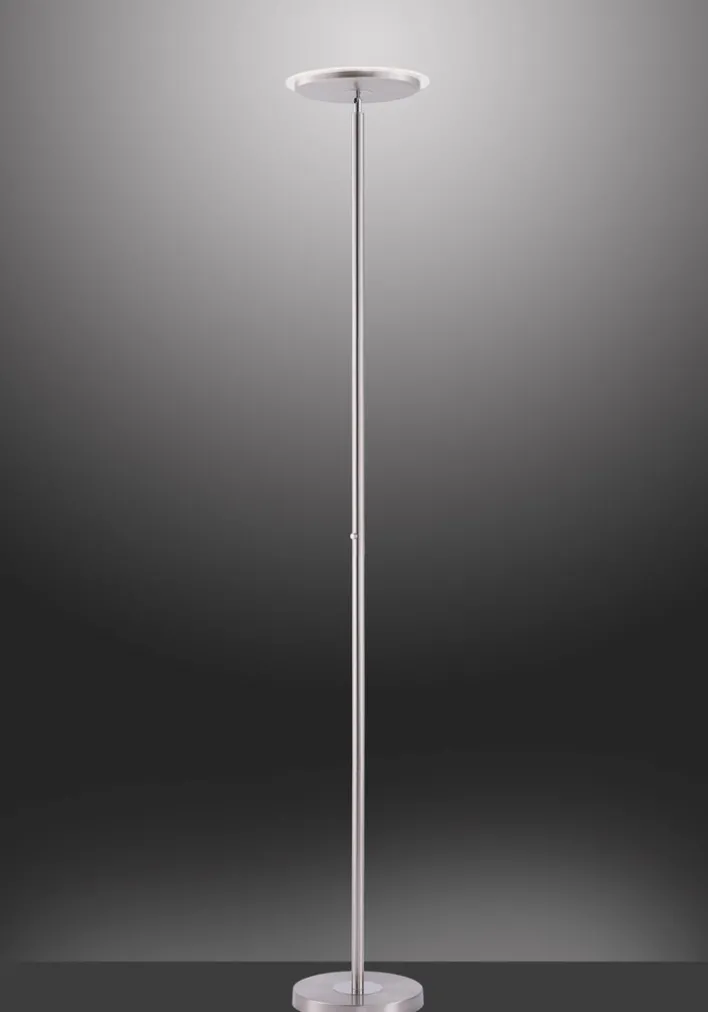 JUST LIGHT LED Stehlampe HANS 181 cm stahlfarbig