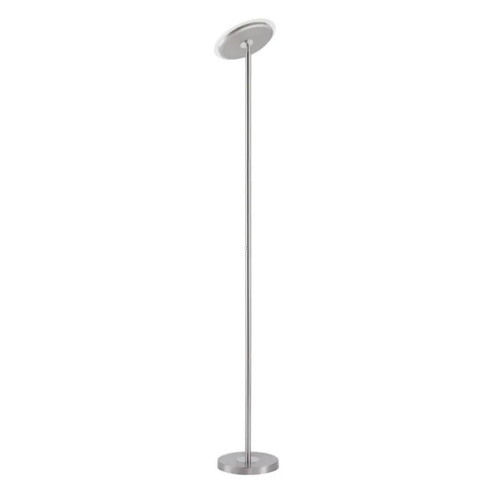 JUST LIGHT LED Stehlampe HANS 181 cm stahlfarbig