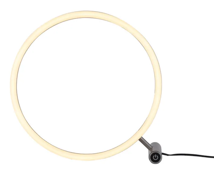 JUST LIGHT LED Tischlampe RITUS 28 cm alufarbig