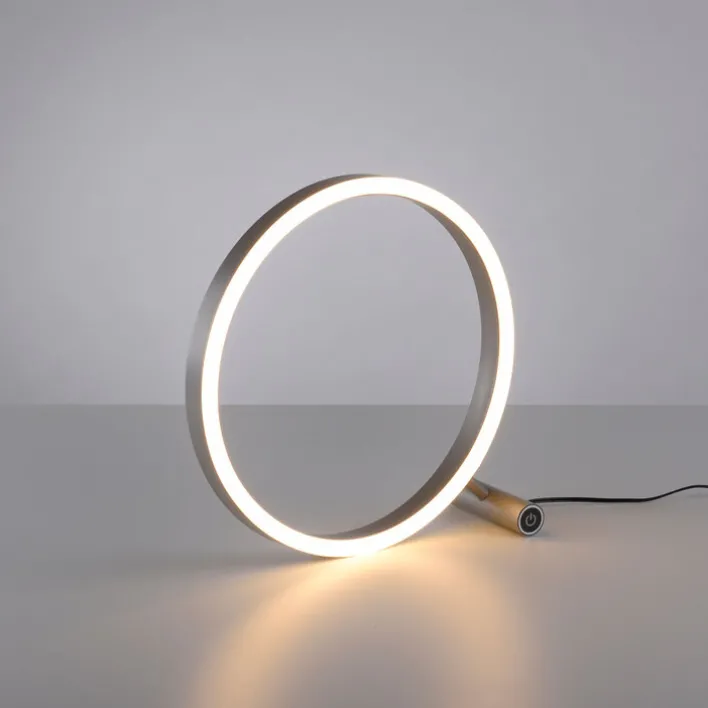 JUST LIGHT LED Tischlampe RITUS 28 cm alufarbig