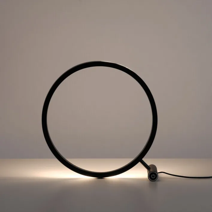 JUST LIGHT LED Tischlampe RITUS 28 cm alufarbig