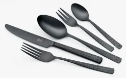 JUSTINUS Besteck Set 30 teilig CROCO schwarz