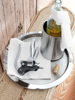 JUSTINUS Champagnerkühler ALBA 11 x 11 x 18,8 cm Edelstahl chromfarbig