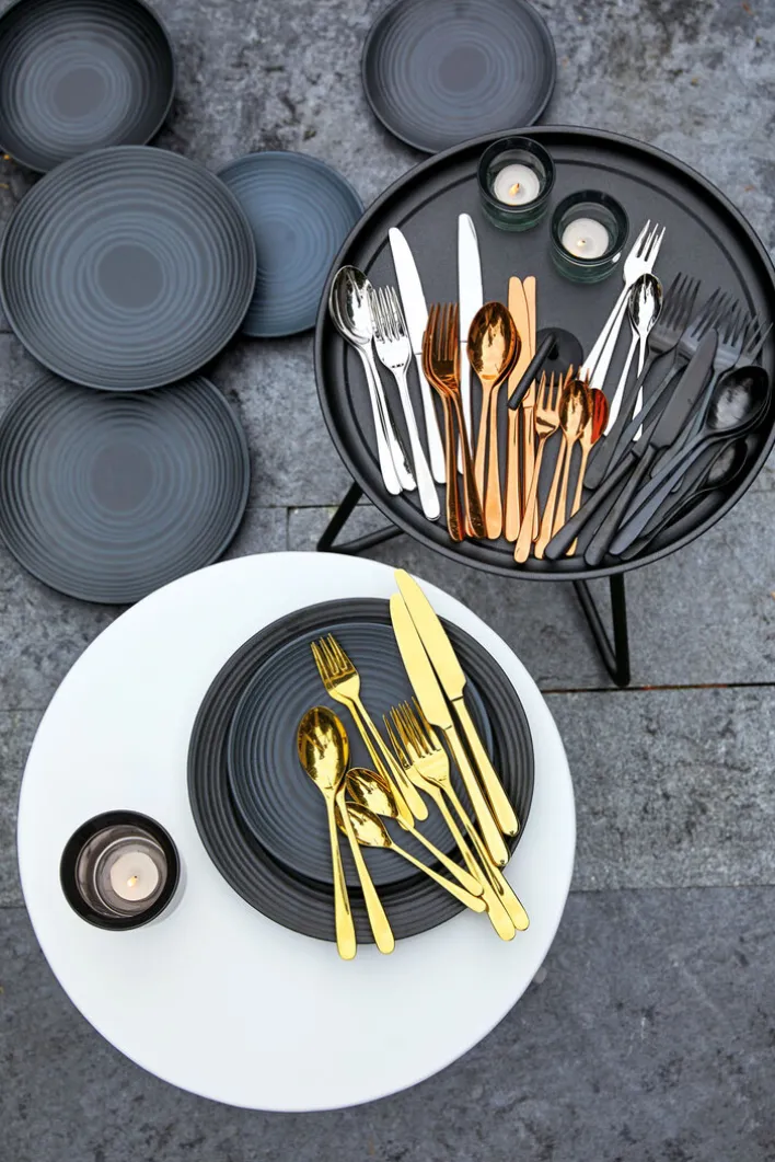 JUSTINUS Gabel JOY Edelstahl goldfarbig