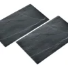 JUSTINUS Herdabdeckplatten LIFESTYLE 2er Set Glas grau/ schwarz