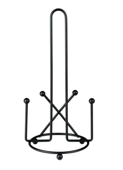 JUSTINUS Küchenrollenhalter LIFE STYLE 14 cm Edelstahl schwarz