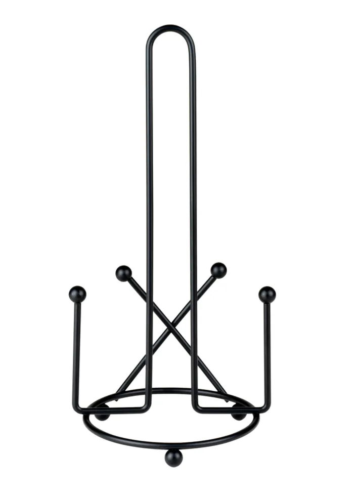 JUSTINUS Küchenrollenhalter LIFE STYLE 14 cm Edelstahl schwarz