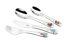 JUSTINUS Kinderbesteck-Set MEERESTIERE 4-teilig Edelstahl mehrfarbig