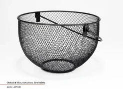 JUSTINUS Obstkorb 30 cm schwarz