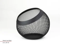 JUSTINUS Obstkorb LIFE STYLE 23 cm Edelstahl schwarz