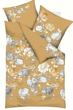 kaeppel Satin-Bettwäsche ELYSIAN 135 x 200 cm goldfarbig