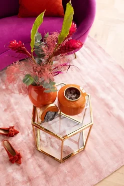 KARE DESIGN Beistelltisch COMB 55 cm goldfarbig