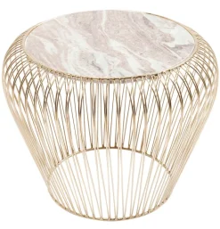 KARE DESIGN Beistelltisch rund 43 cm goldfarbig