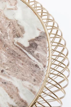 KARE DESIGN Beistelltisch rund 43 cm goldfarbig