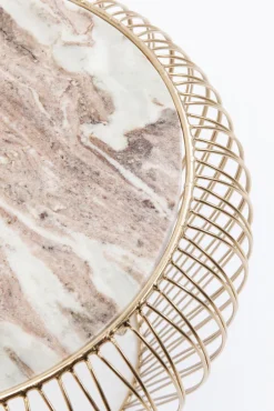 KARE DESIGN Beistelltisch rund 43 cm goldfarbig