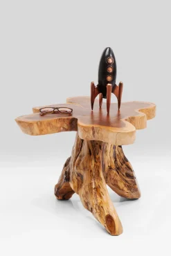 KARE DESIGN Beistelltisch TREE 40 x 40 cm Teak Massivholz