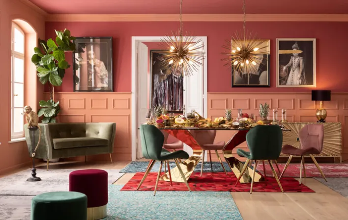 KARE DESIGN Esszimmerstuhl VIVA ROSE 2er Set rosa