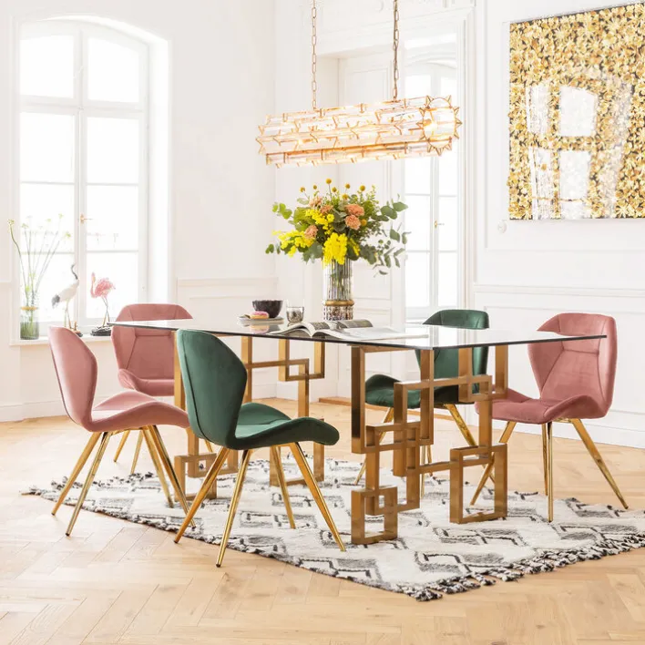 KARE DESIGN Esszimmerstuhl VIVA ROSE 2er Set rosa