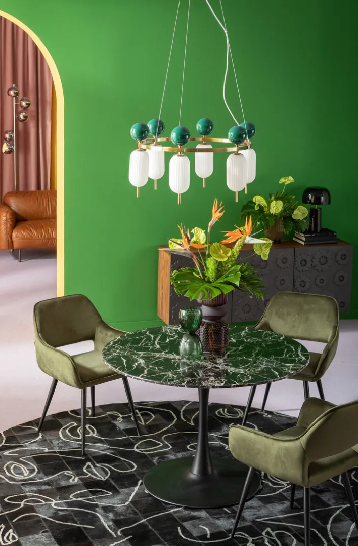 KARE DESIGN Esszimmerstuhl SAN FRANCISCO 2er Set dunkelgrün