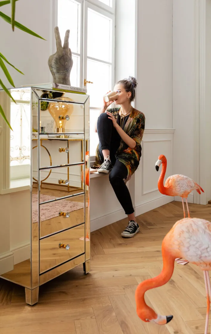 KARE DESIGN Hochkommode 110 x 49 cm braun