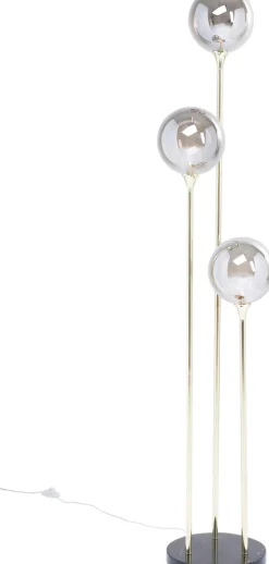 KARE DESIGN Retrofit Stehlampe AL CAPONE TRE 176 cm goldfarbig