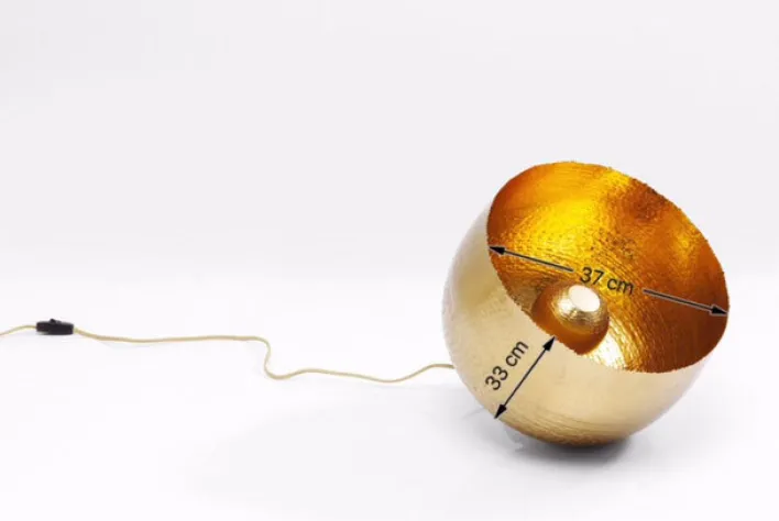 KARE DESIGN Retrofit Tischlampe APOLLON 35 cm goldfarbig