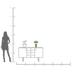 KARE DESIGN Tischleuchte LOUNGY 25 x 38 cm salbeigrün