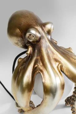 KARE DESIGN Tischleuchte ANIMAL OCTOPUS 25 x 34 cm goldfarbig