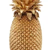 KARE DESIGN Vase PINEAPPLE 25 x 25 x 50 cm Metall goldfarbig
