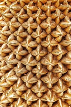 KARE DESIGN Vase PINEAPPLE 25 x 25 x 50 cm Metall goldfarbig