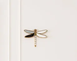 KARE DESIGN Wandschmuck DRAGONFLY 37 x 27 cm goldfarbig