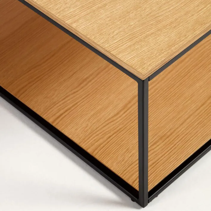 Kave Home Couchtisch YOANA 80 x 80 cm Eiche braun