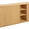 Kave Home Sideboard ABILEN 180 x 75 cm Eiche braun