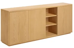 Kave Home Sideboard ABILEN 180 x 75 cm Eiche braun