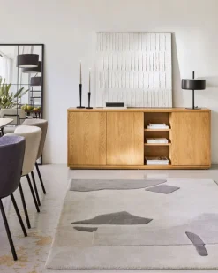 Kave Home Sideboard ABILEN 180 x 75 cm Eiche braun