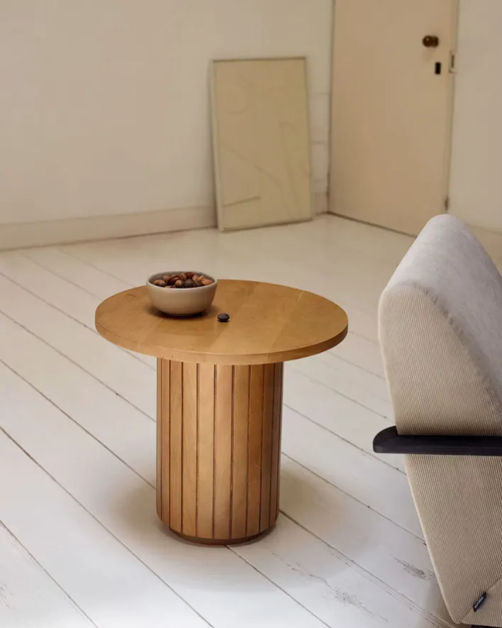 Kaver Home Beistelltisch LICIA 60 x 60 cm Mango braun