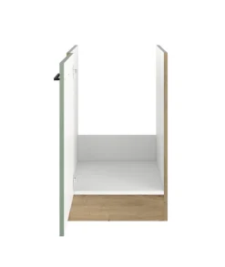Küche Spülenunterschrank Fiona 50 cm Eiche / grün