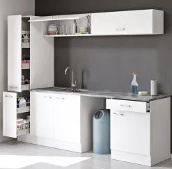 Küchen Apothekerschrank LUCCA weiß