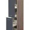 Küchen Apothekerschrank RALPH Eiche/ grau