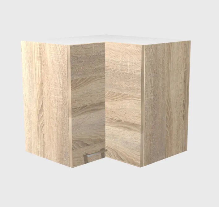 Küchen Eckhängeschrank JACK 60 cm braun