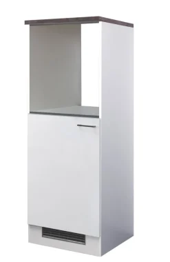 Küchen Geräteumbauschrank LUCCA 168,5 cm weiß/ grau